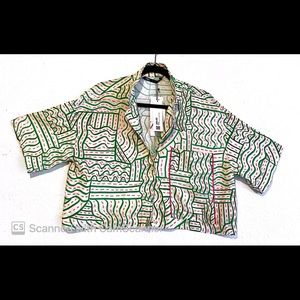 NWT Zara Printed Top